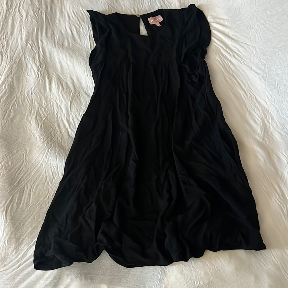 Black mumu black dress size small